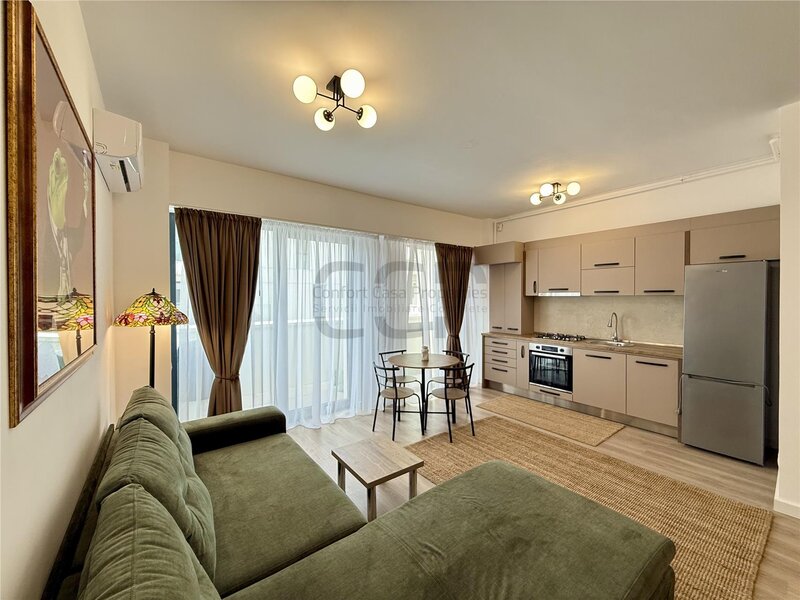 Rond Alba Iulia, Decebal, apartament 2 camere lux, totul nou, prima inchiriere, loc parcare.